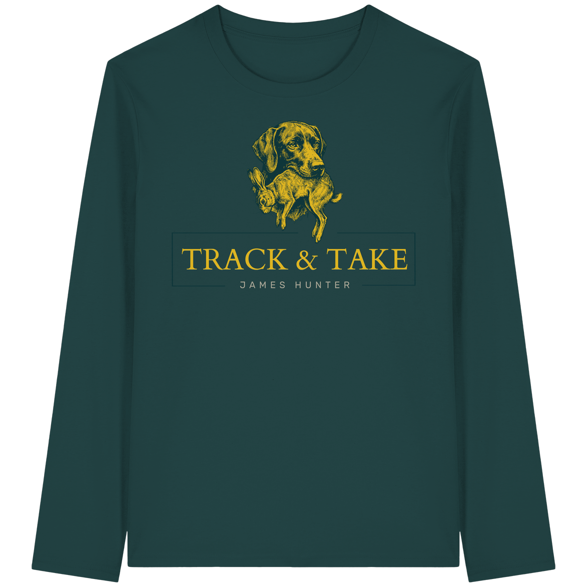 James Hunter - Nature and Beyond Unisex-Shirts Glazed Green / XS Track & Take - Organic Longsleeve T-Shirt