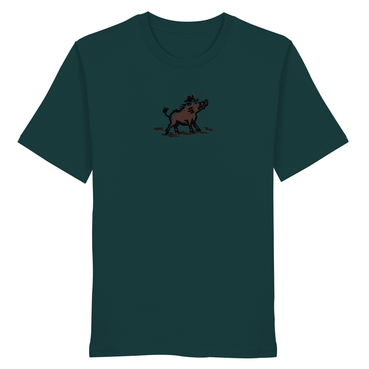 James Hunter - Nature and Beyond Unisex-Shirts Glazed Green / XS Wild Boar - Simple - Organic Shirt