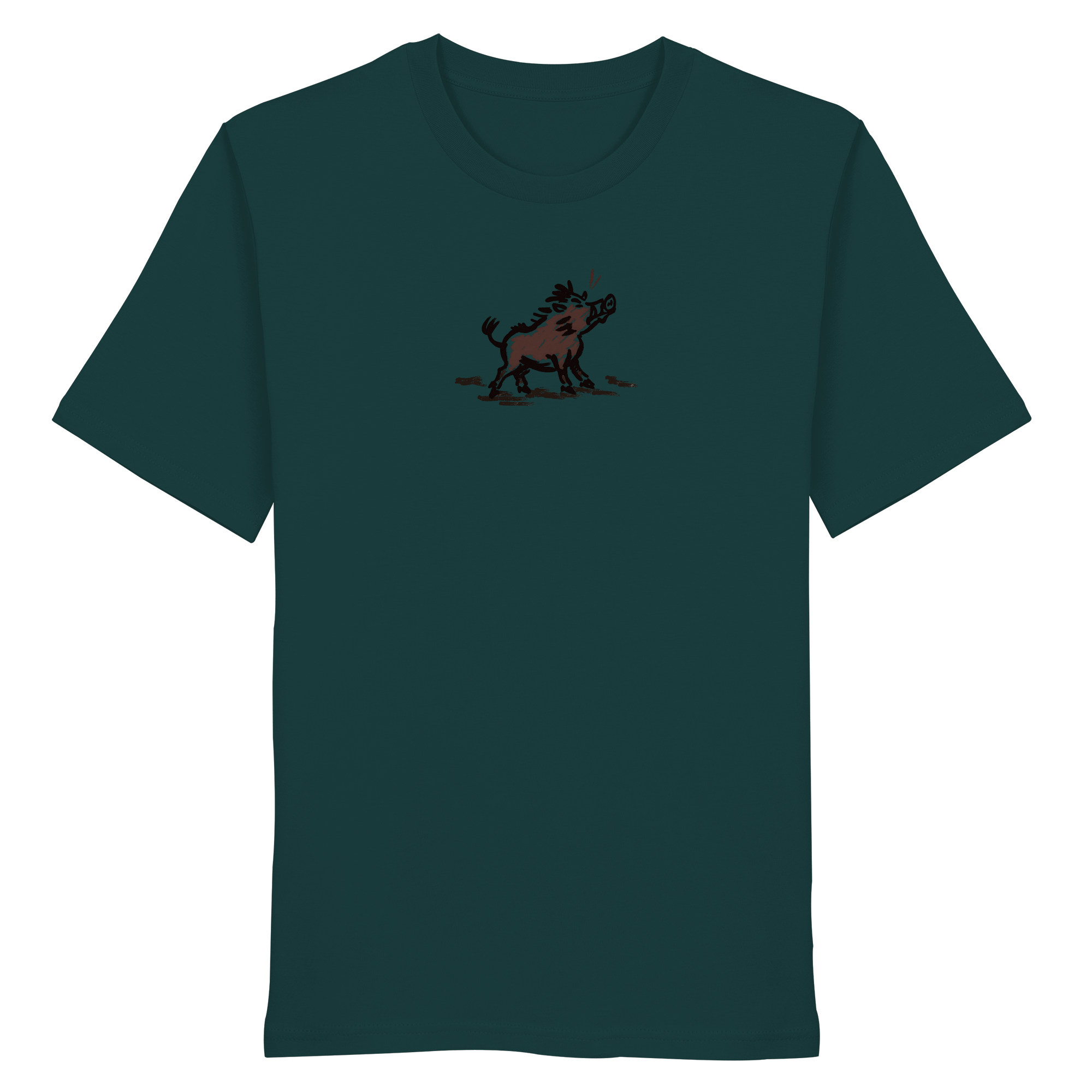 James Hunter - Nature and Beyond Unisex-Shirts Glazed Green / XS Wild Boar - Simple - Organic Shirt