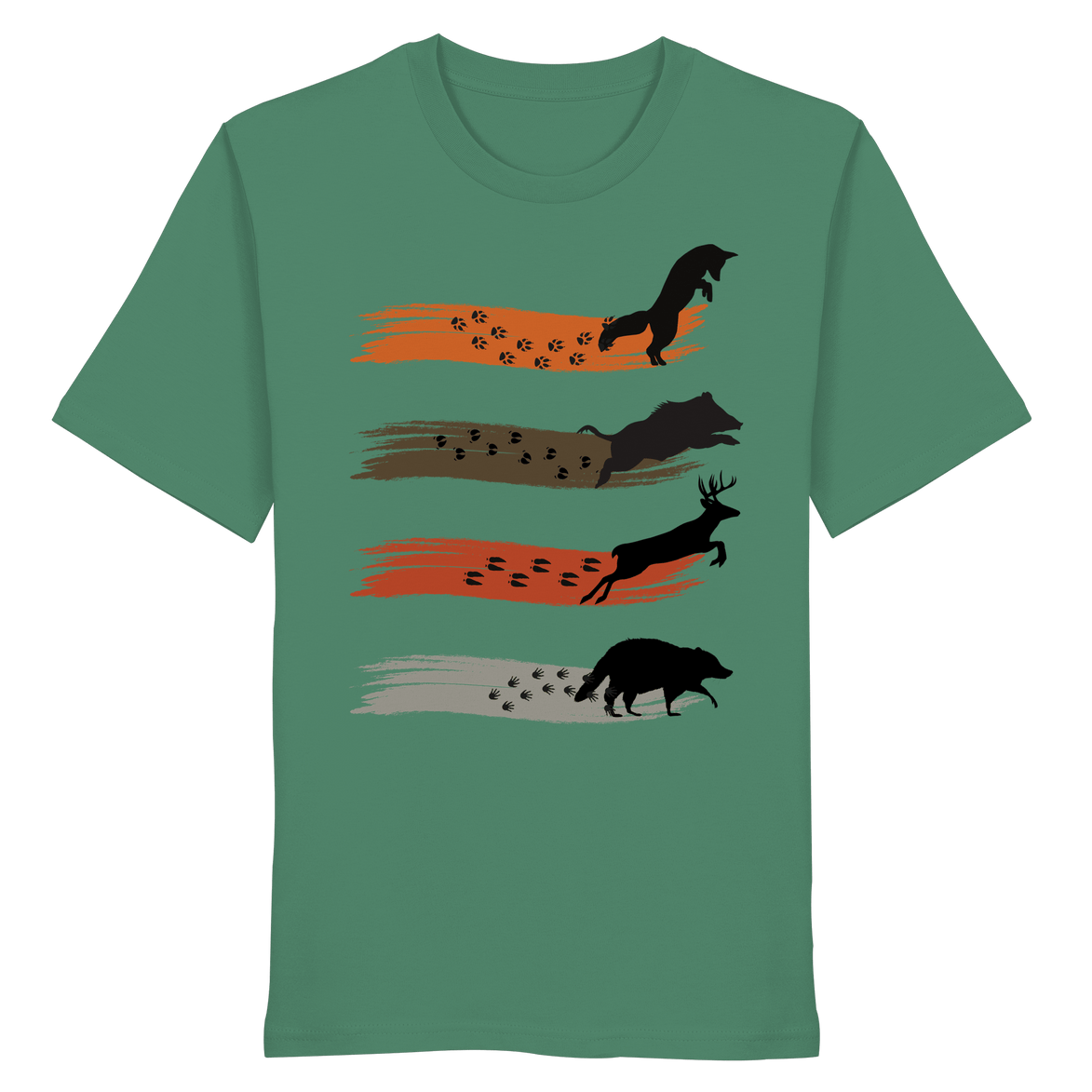 James Hunter - Nature and Beyond Unisex-Shirts Green Bay / XS Tracks of the Wild - Organic Shirt