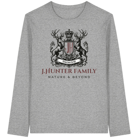 James Hunter - Nature and Beyond Unisex-Shirts Heather Grey / XS James Hunter Family - Grey/Black - Organic Longsleeve T-Shirt