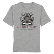 James Hunter - Nature and Beyond Unisex-Shirts Heather Grey / XS James Hunter Family - Grey/Black - Organic Shirt