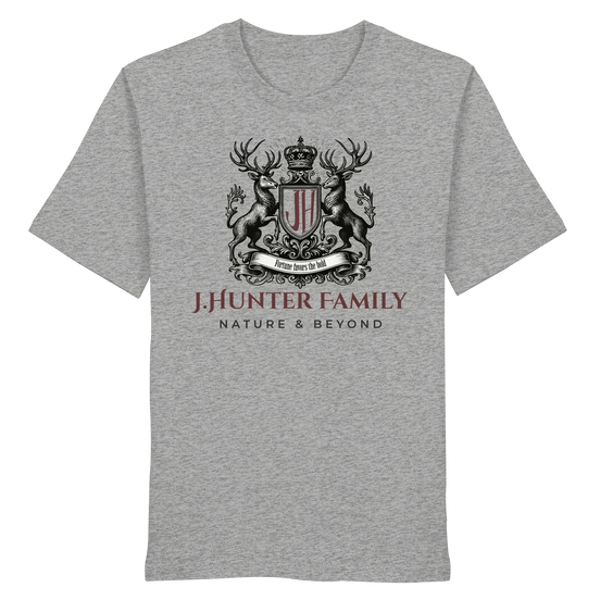 James Hunter - Nature and Beyond Unisex-Shirts Heather Grey / XS James Hunter Family - Grey/Black - Organic Shirt