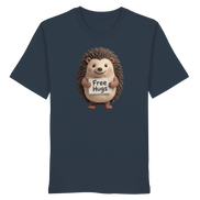 James Hunter - Nature and Beyond Unisex-Shirts India Ink Grey / XS Free Hugs - Organic Shirt