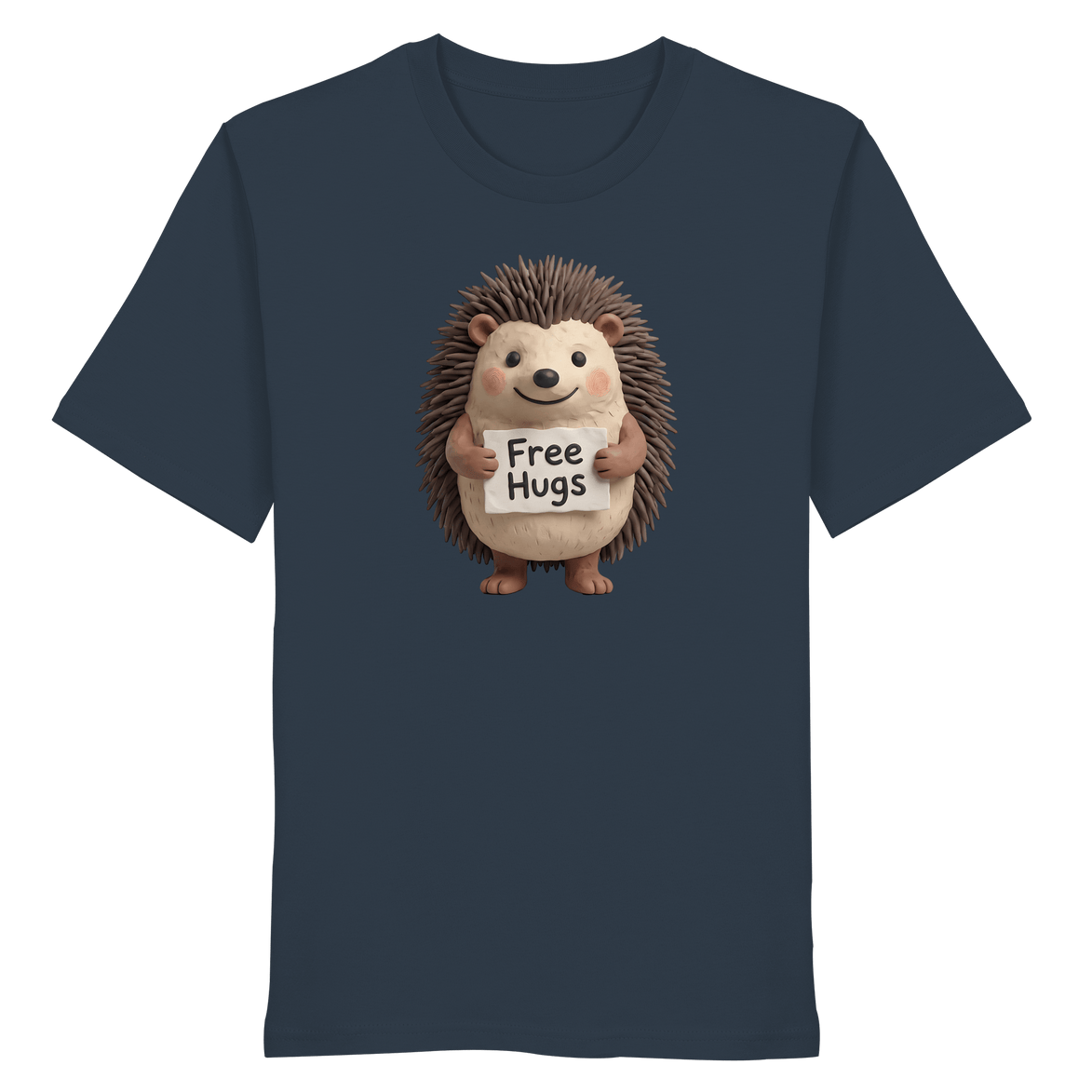James Hunter - Nature and Beyond Unisex-Shirts India Ink Grey / XS Free Hugs - Organic Shirt