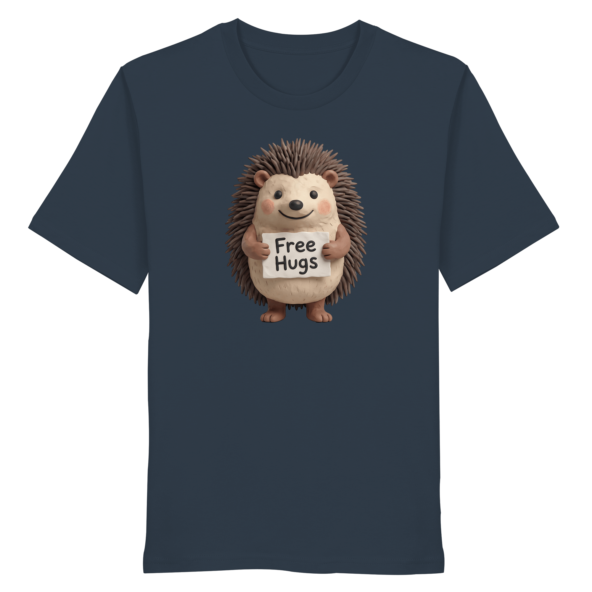 James Hunter - Nature and Beyond Unisex-Shirts India Ink Grey / XS Free Hugs - Organic Shirt