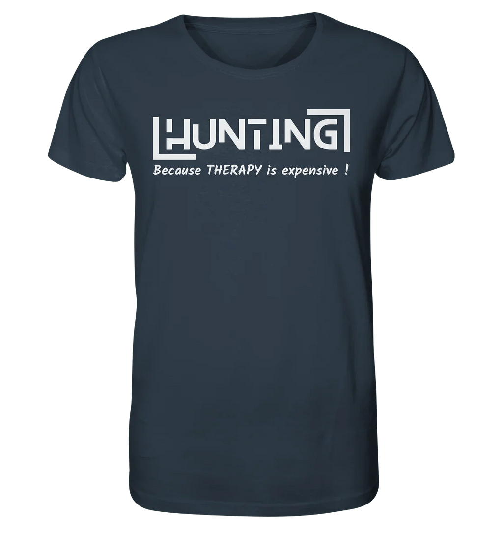 James Hunter - Nature and Beyond Unisex-Shirts India Ink Grey / XS HUNTING - Because Therapy is too expensive - Organic Shirt