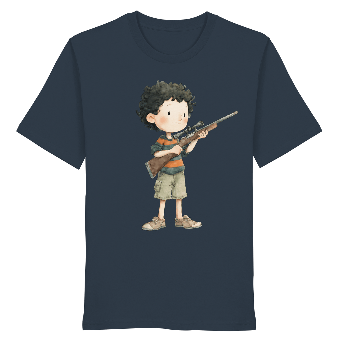 James Hunter - Nature and Beyond Unisex-Shirts India Ink Grey / XS Keep It Wild - Hunter Child 1.0 - Organic Shirt
