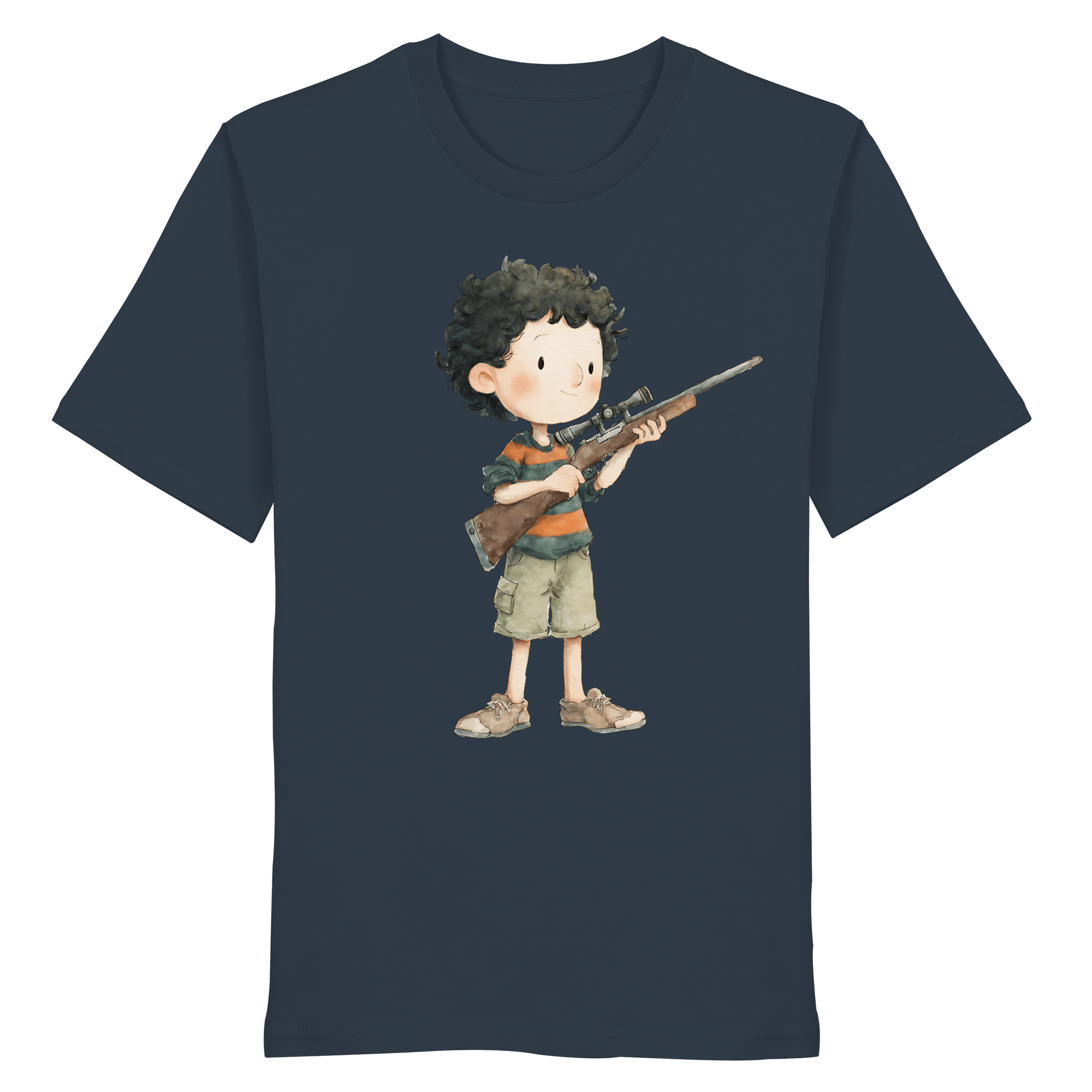 James Hunter - Nature and Beyond Unisex-Shirts India Ink Grey / XS Keep It Wild - Hunter Child 1.0 - Organic Shirt