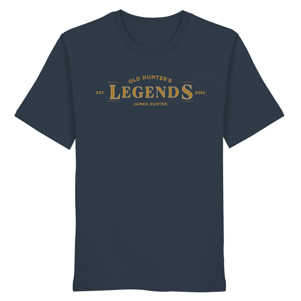 James Hunter - Nature and Beyond Unisex-Shirts India Ink Grey / XS Old Hunter's Legends - Organic Shirt