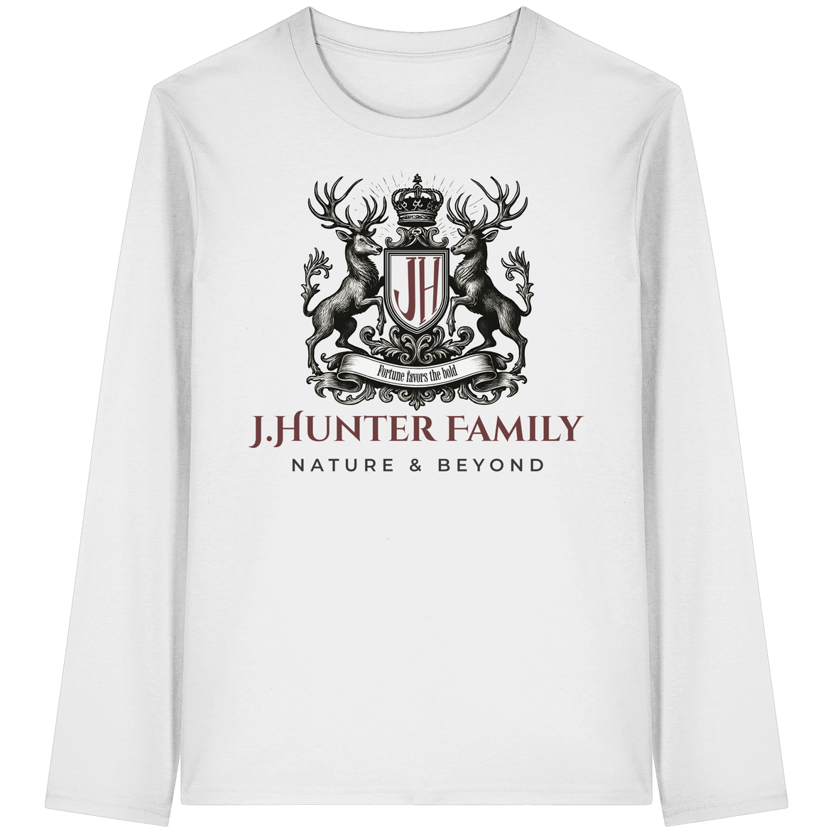 James Hunter - Nature and Beyond Unisex-Shirts James Hunter Family - Grey/Black - Organic Longsleeve T-Shirt