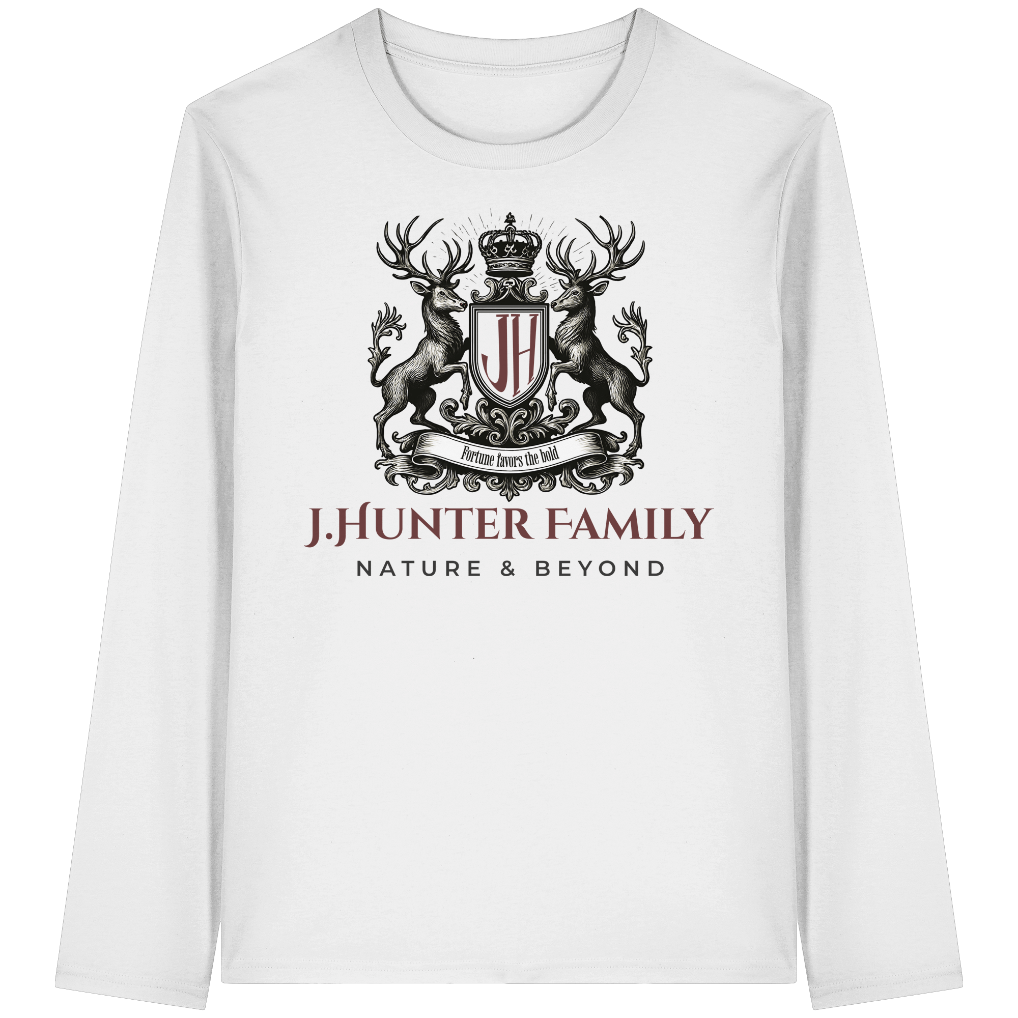 James Hunter - Nature and Beyond Unisex-Shirts James Hunter Family - Grey/Black - Organic Longsleeve T-Shirt
