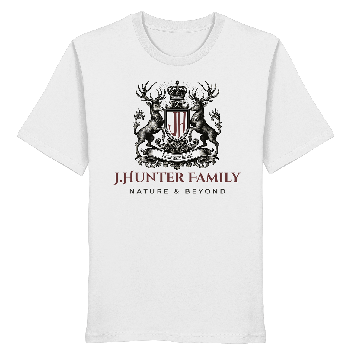 James Hunter - Nature and Beyond Unisex-Shirts James Hunter Family - Grey/Black - Organic Shirt