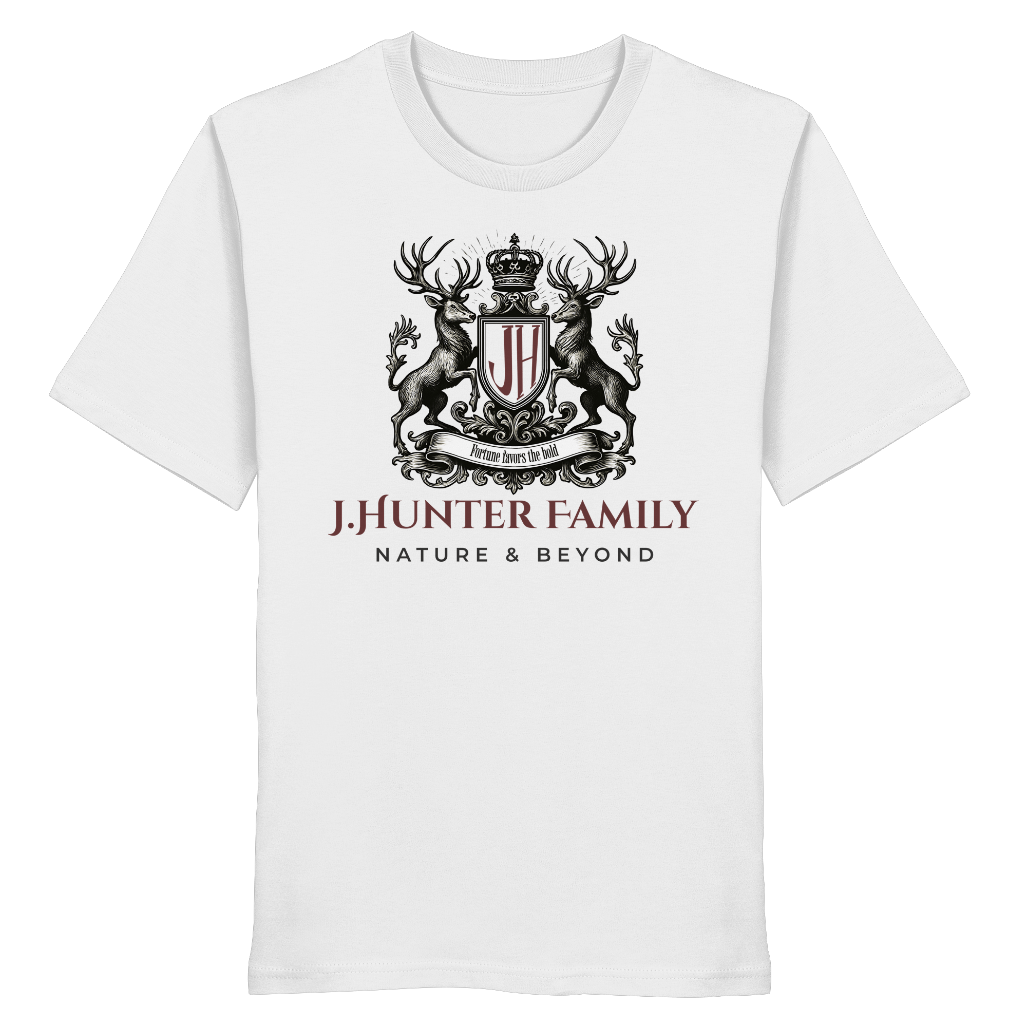 James Hunter - Nature and Beyond Unisex-Shirts James Hunter Family - Grey/Black - Organic Shirt