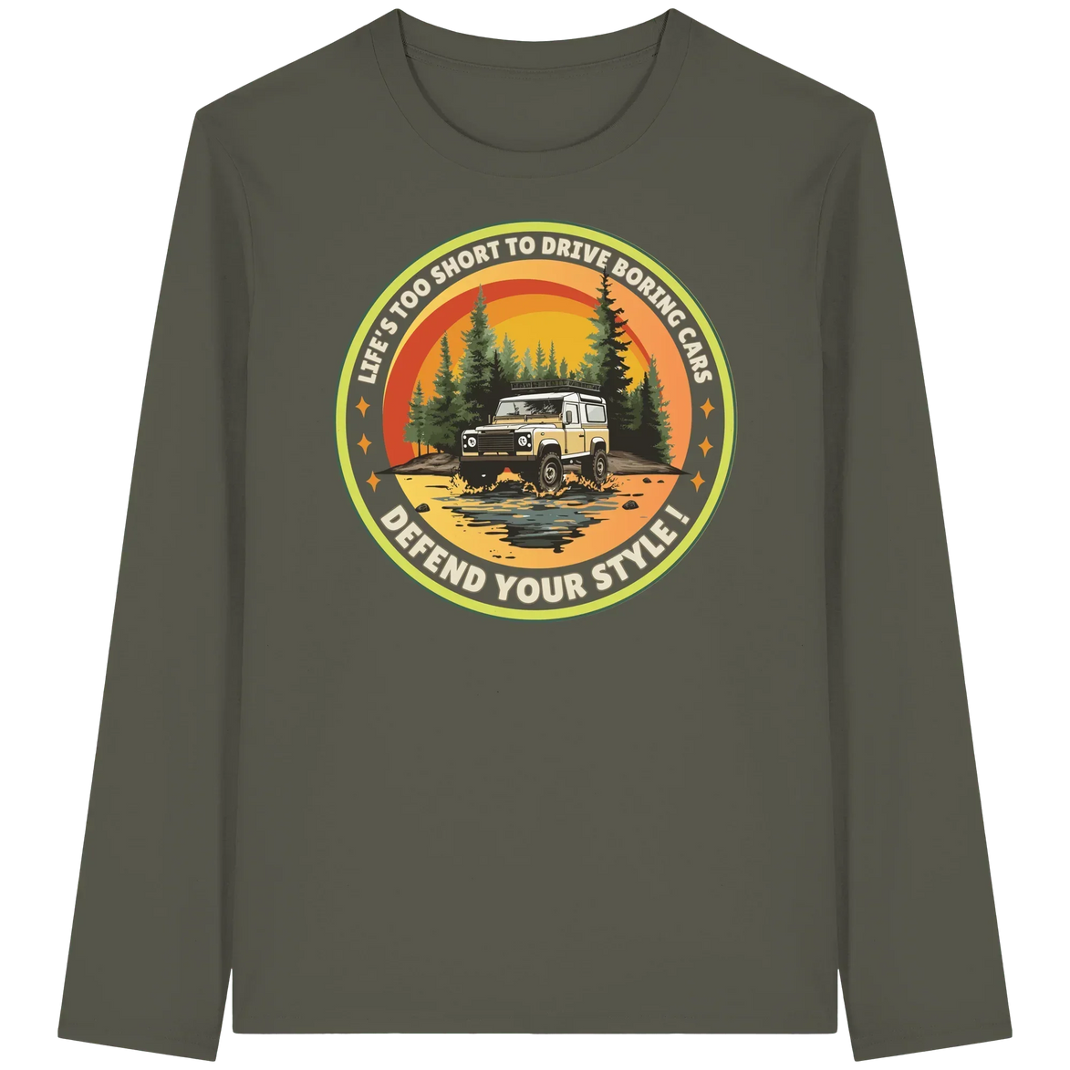 James Hunter - Nature and Beyond Unisex-Shirts Khaki / XS Defend your Style ! - Organic Longsleeve T-Shirt