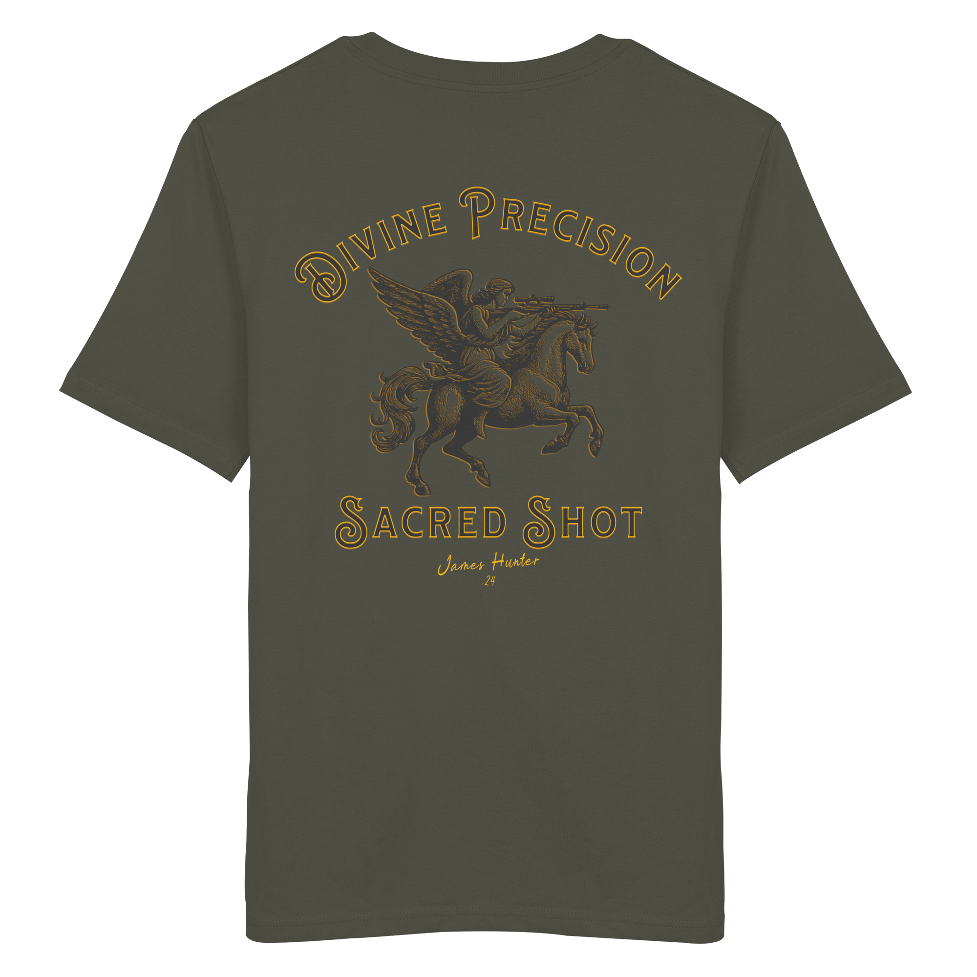 James Hunter - Nature and Beyond Unisex-Shirts Khaki / XS Divine Precision - Sacred Shot - Organic Shirt