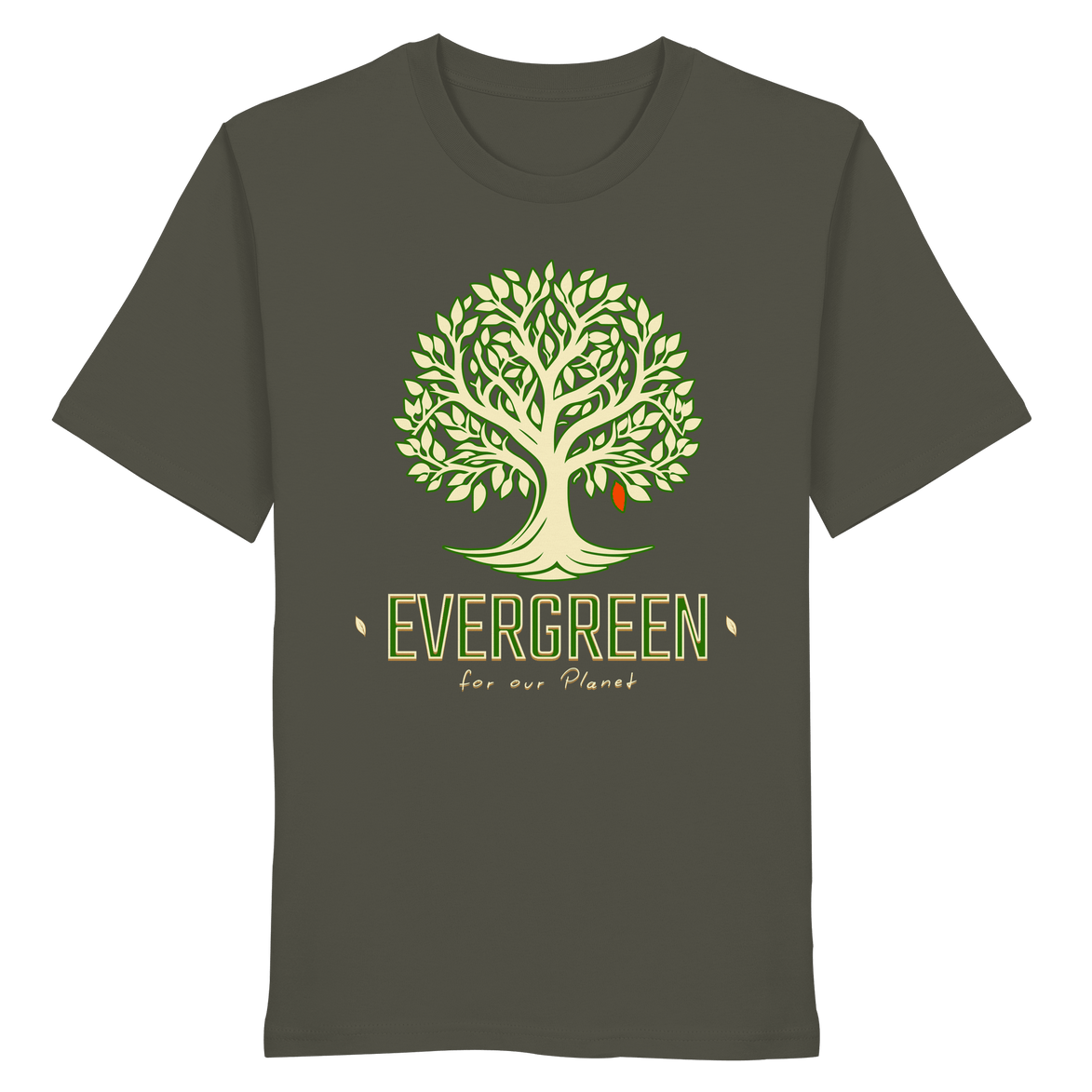 James Hunter - Nature and Beyond Unisex-Shirts Khaki / XS "EVERGREEN" - Organic Shirt