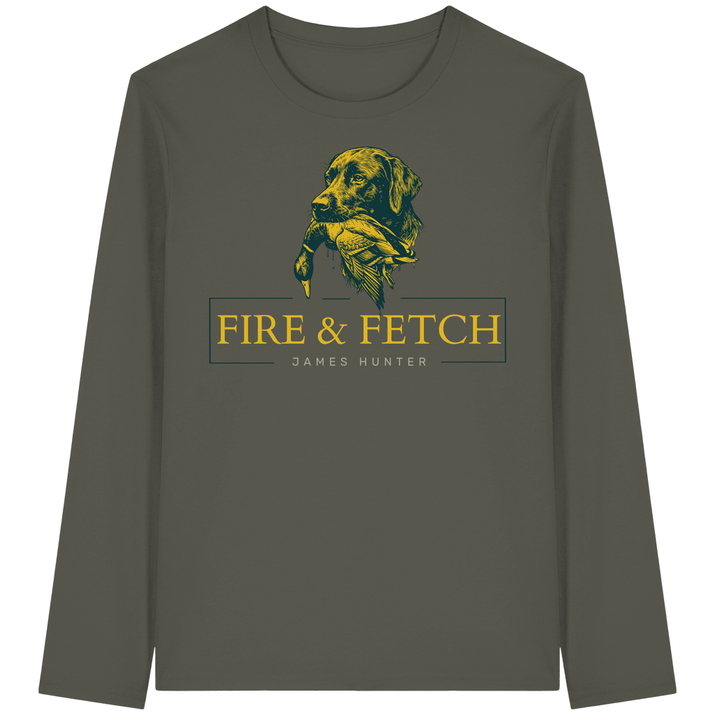 James Hunter - Nature and Beyond Unisex-Shirts Khaki / XS FIRE & FETCH - Organic Longsleeve T-Shirt