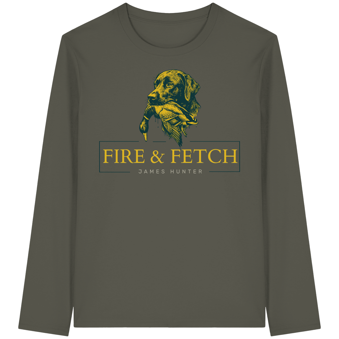 James Hunter - Nature and Beyond Unisex-Shirts Khaki / XS FIRE & FETCH - Organic Longsleeve T-Shirt