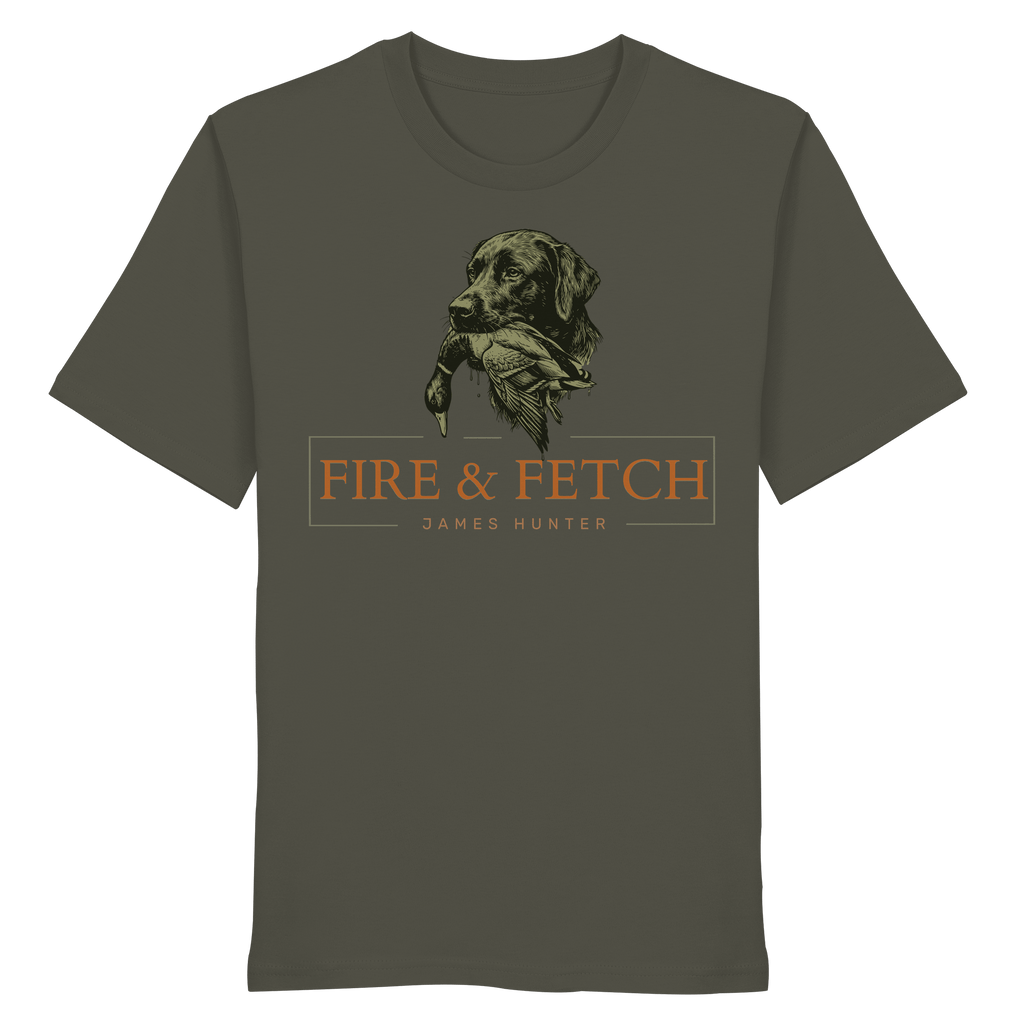 James Hunter - Nature and Beyond Unisex-Shirts Khaki / XS FIRE & FETCH - Organic Shirt
