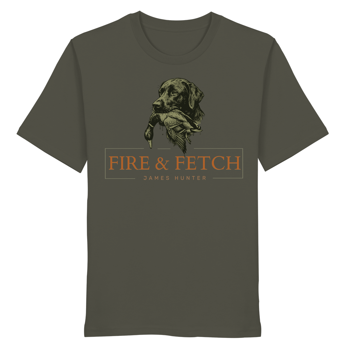 James Hunter - Nature and Beyond Unisex-Shirts Khaki / XS FIRE & FETCH - Organic Shirt