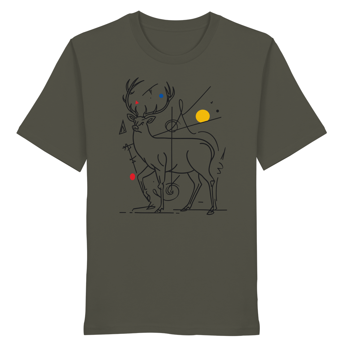 James Hunter - Nature and Beyond Unisex-Shirts Khaki / XS Geometry of the Wild  — Art Collection No.3 - Organic Shirt