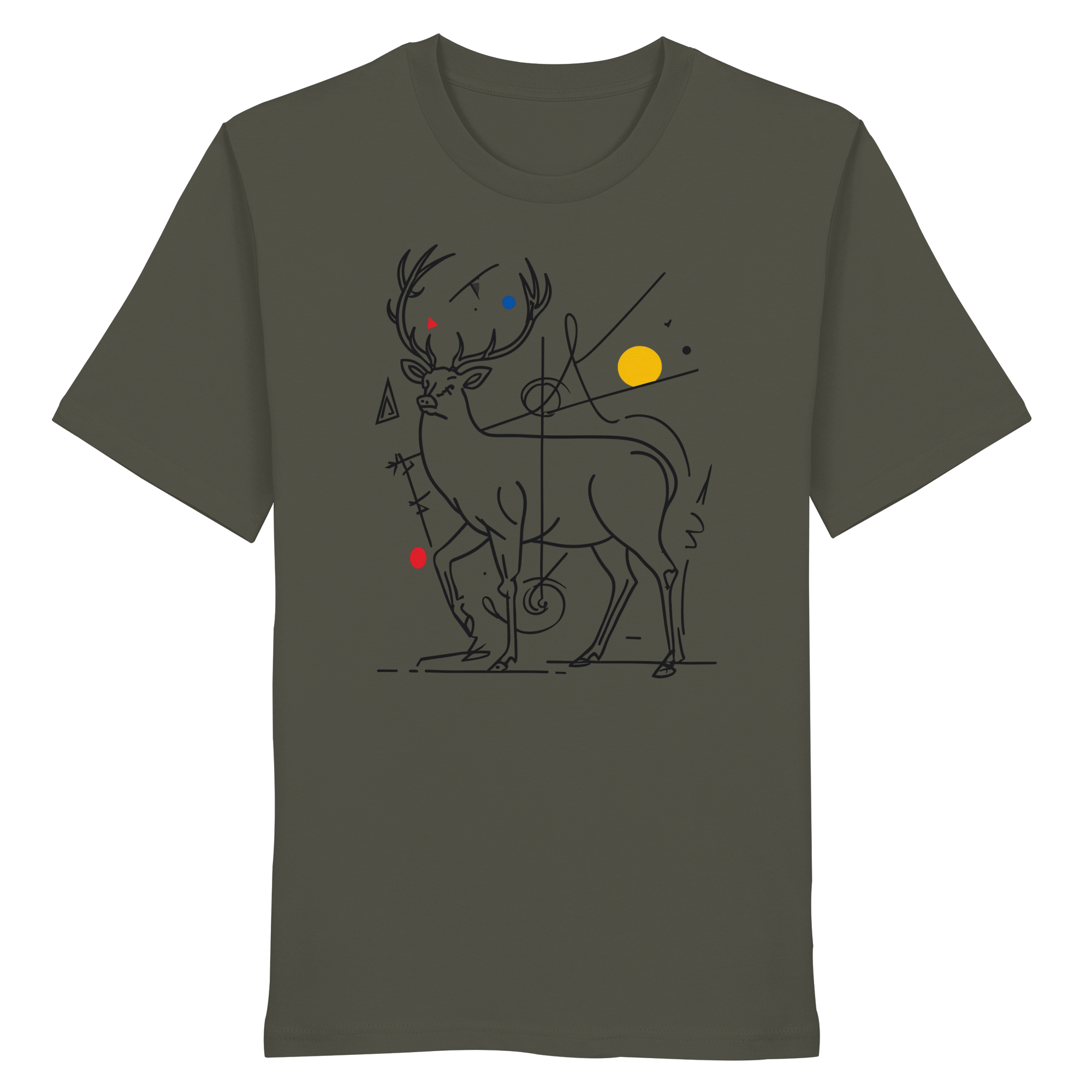 James Hunter - Nature and Beyond Unisex-Shirts Khaki / XS Geometry of the Wild  — Art Collection No.3 - Organic Shirt