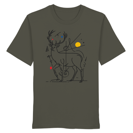 James Hunter - Nature and Beyond Unisex-Shirts Khaki / XS Geometry of the Wild  — Art Collection No.3 - Organic Shirt
