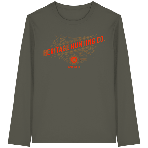 James Hunter - Nature and Beyond Unisex-Shirts Khaki / XS Heritage Hunting Co. - Organic Longsleeve T-Shirt