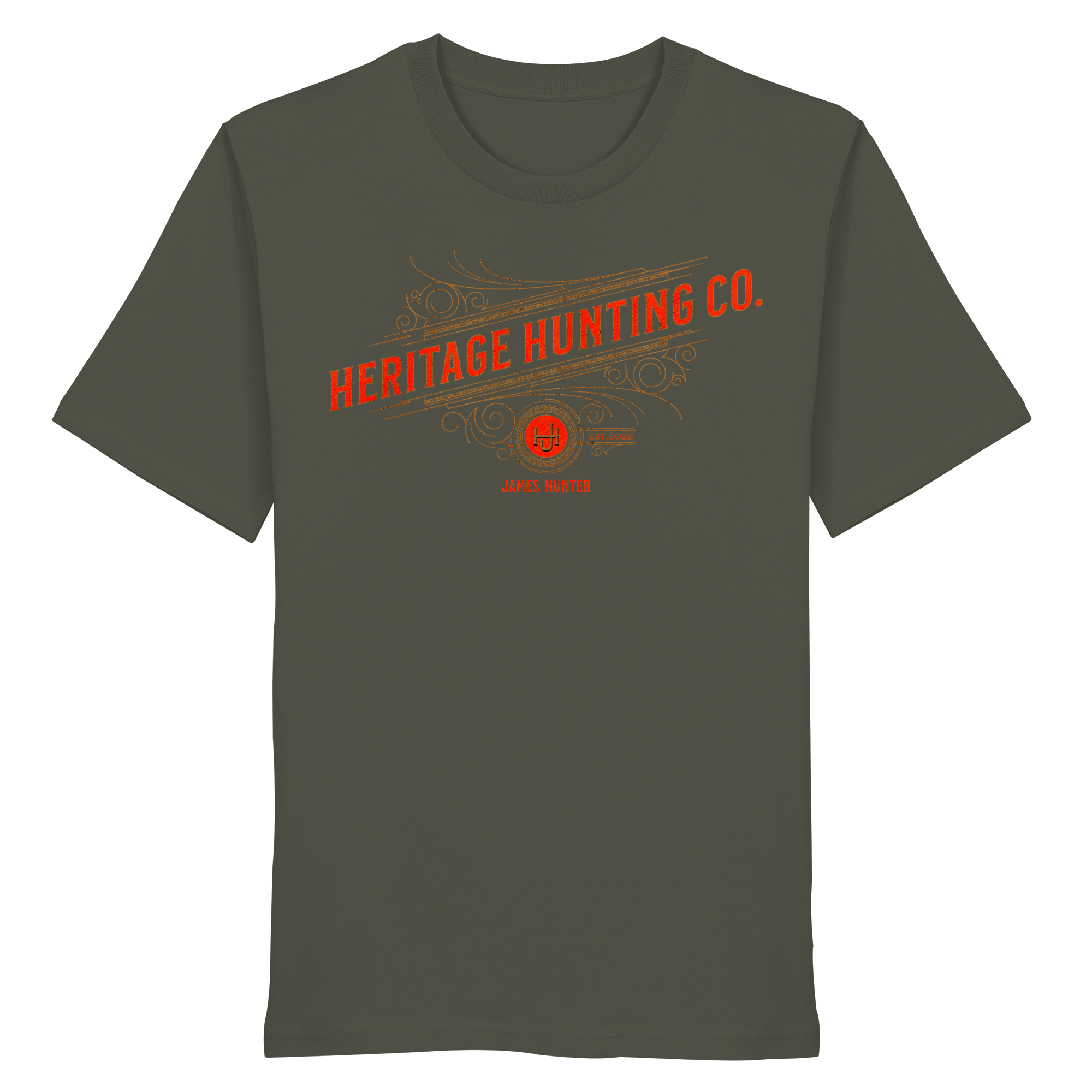 James Hunter - Nature and Beyond Unisex-Shirts Khaki / XS Heritage Hunting Co. - Organic Shirt