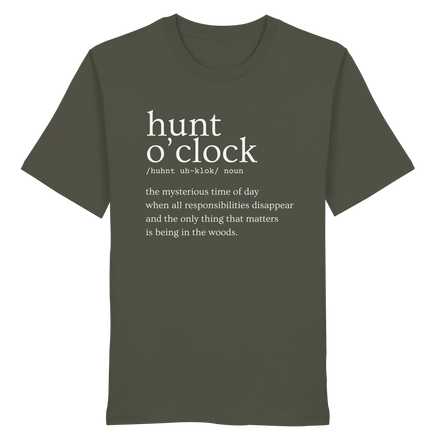 James Hunter - Nature and Beyond Unisex-Shirts Khaki / XS Hunt O'Clock - Organic Shirt