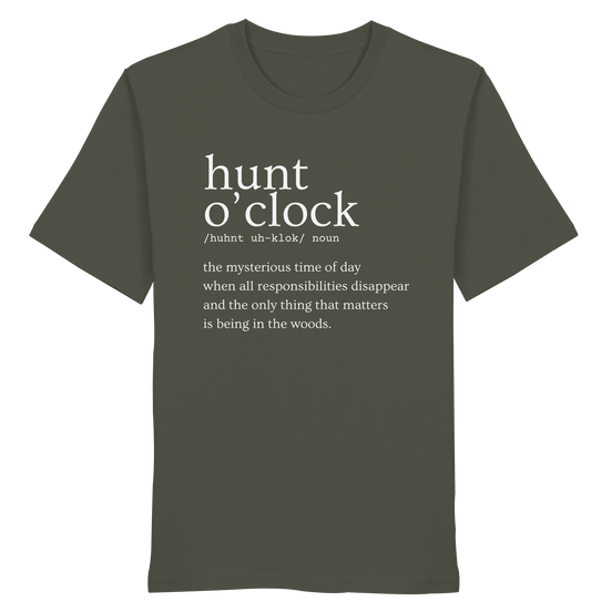 James Hunter - Nature and Beyond Unisex-Shirts Khaki / XS Hunt O'Clock - Organic Shirt