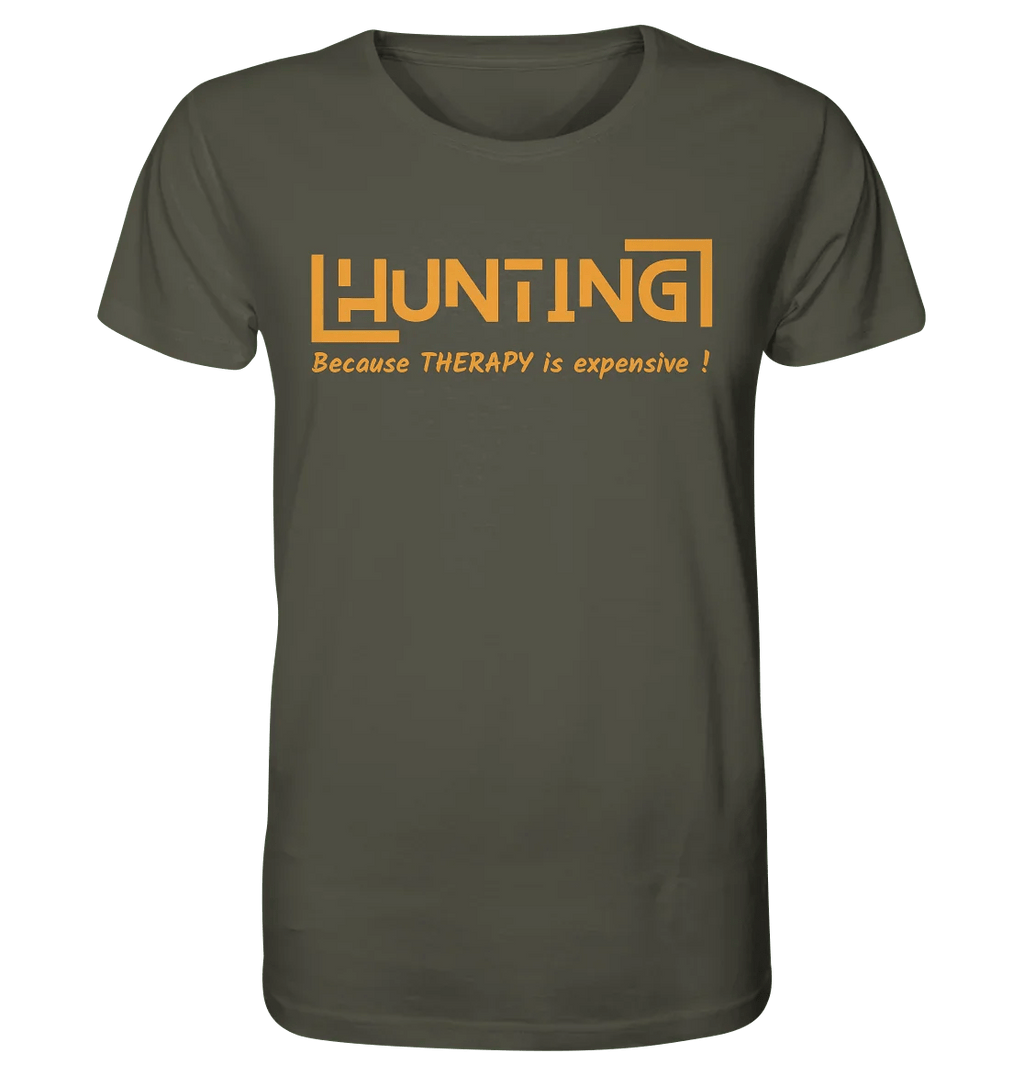 James Hunter - Nature and Beyond Unisex-Shirts Khaki / XS HUNTING - Because Therapy is too expensive - Organic Shirt