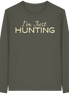 James Hunter - Nature and Beyond Unisex-Shirts Khaki / XS I'm just HUNTING - Organic Longsleeve T-Shirt