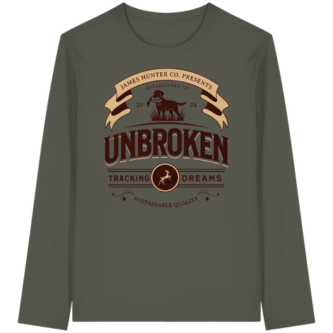 James Hunter - Nature and Beyond Unisex-Shirts Khaki / XS J. H. Unbroken - Tracking Dreams - Organic Longsleeve T-Shirt