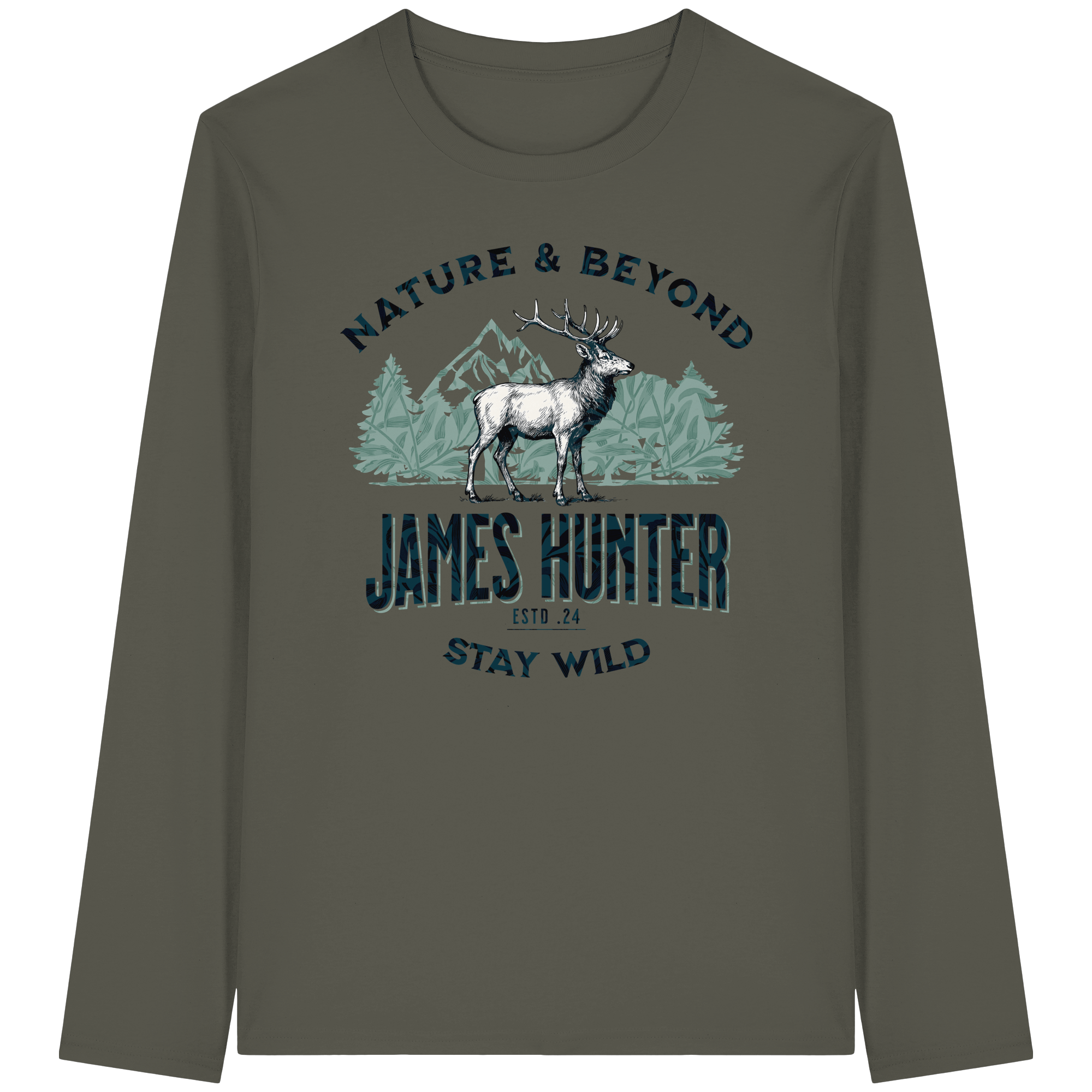 James Hunter - Nature and Beyond Unisex-Shirts Khaki / XS James Hunter - Nature & Beyond - Organic Longsleeve T-Shirt