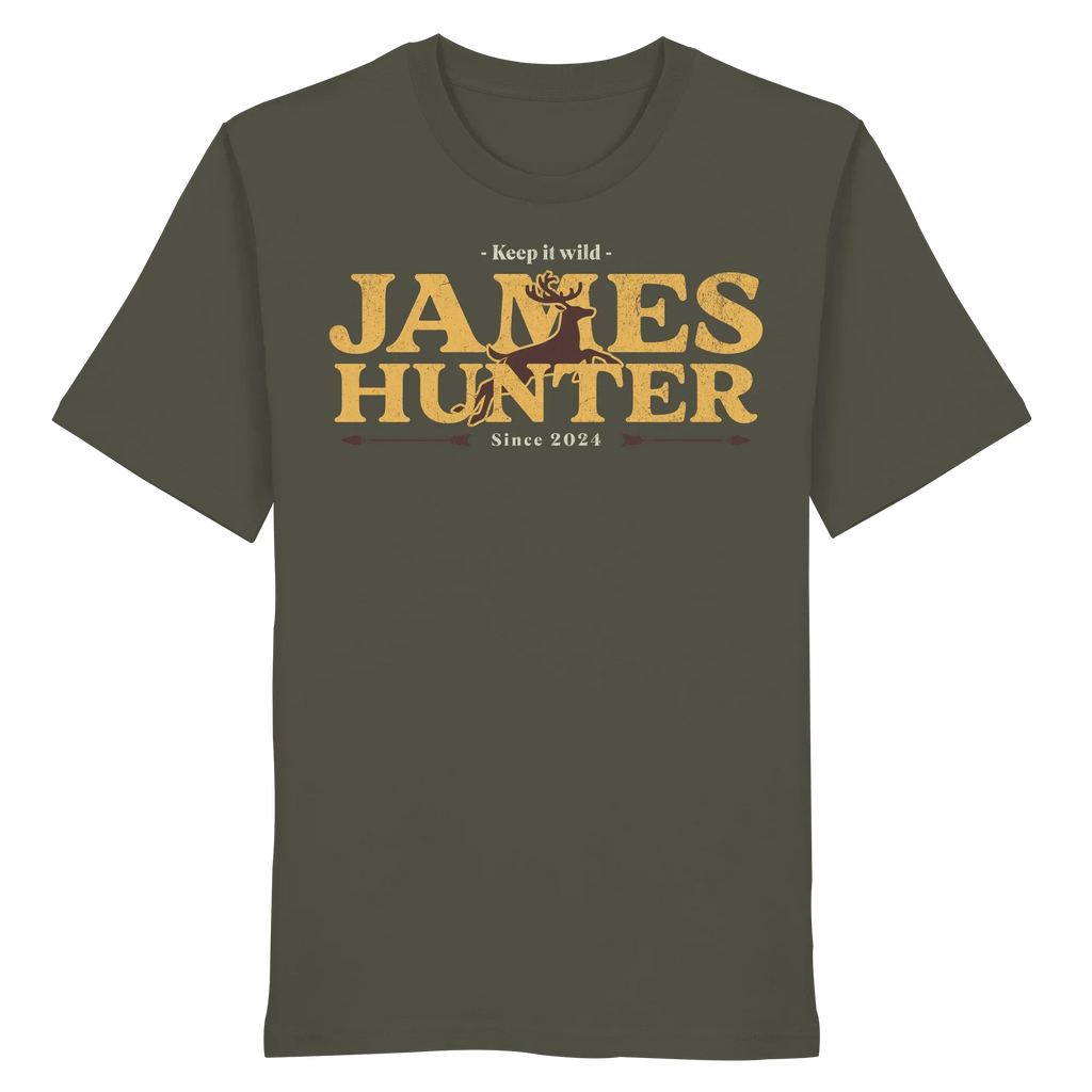 James Hunter - Nature and Beyond Unisex-Shirts Khaki / XS Keep It Wild  - Organic Shirt