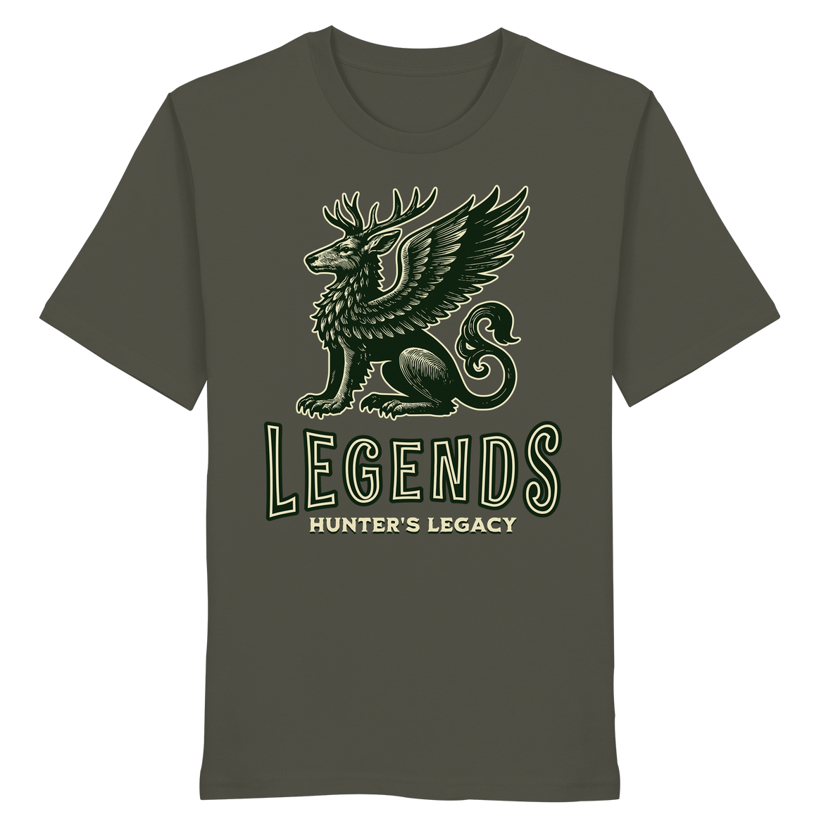 James Hunter - Nature and Beyond Unisex-Shirts Khaki / XS Legends — Hunter's Legacy Organic T-Shirt - Organic Shirt