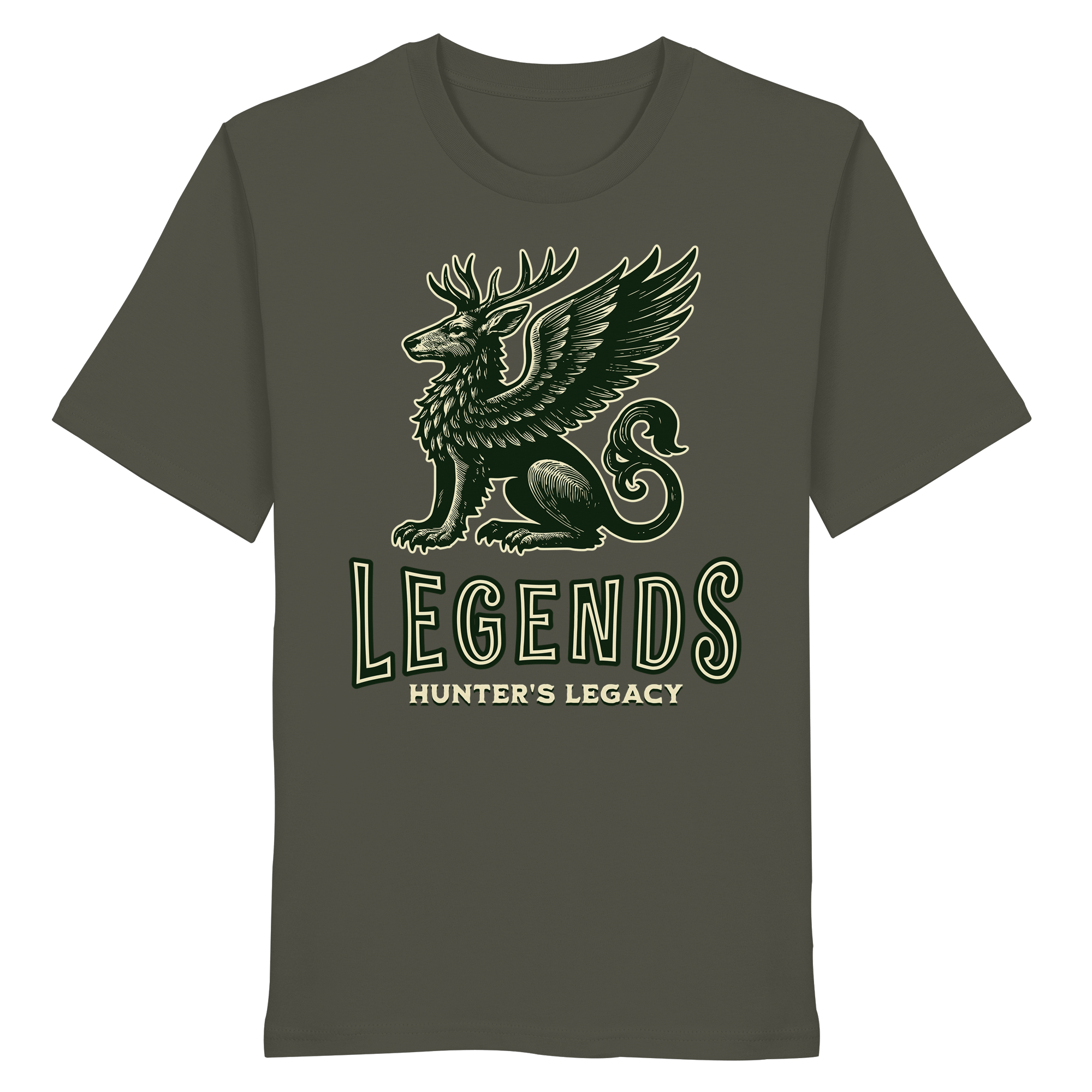 James Hunter - Nature and Beyond Unisex-Shirts Khaki / XS Legends — Hunter's Legacy Organic T-Shirt - Organic Shirt