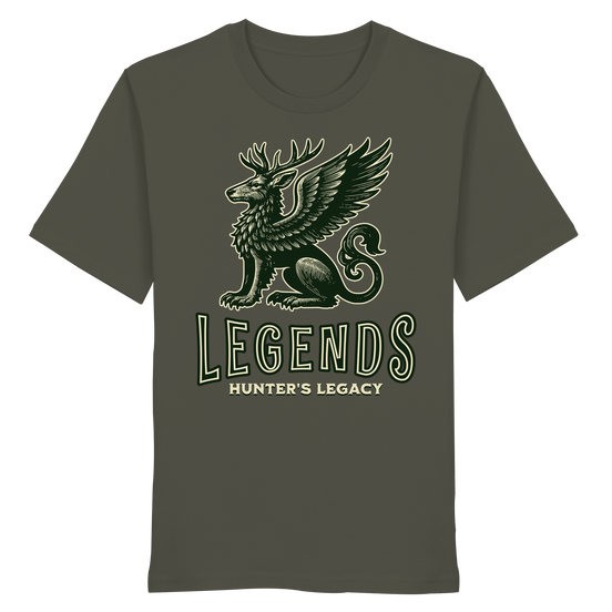 James Hunter - Nature and Beyond Unisex-Shirts Khaki / XS Legends — Hunter's Legacy Organic T-Shirt - Organic Shirt