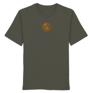 James Hunter - Nature and Beyond Unisex-Shirts Khaki / XS Man on Platform (embroidery)  - Organic Shirt