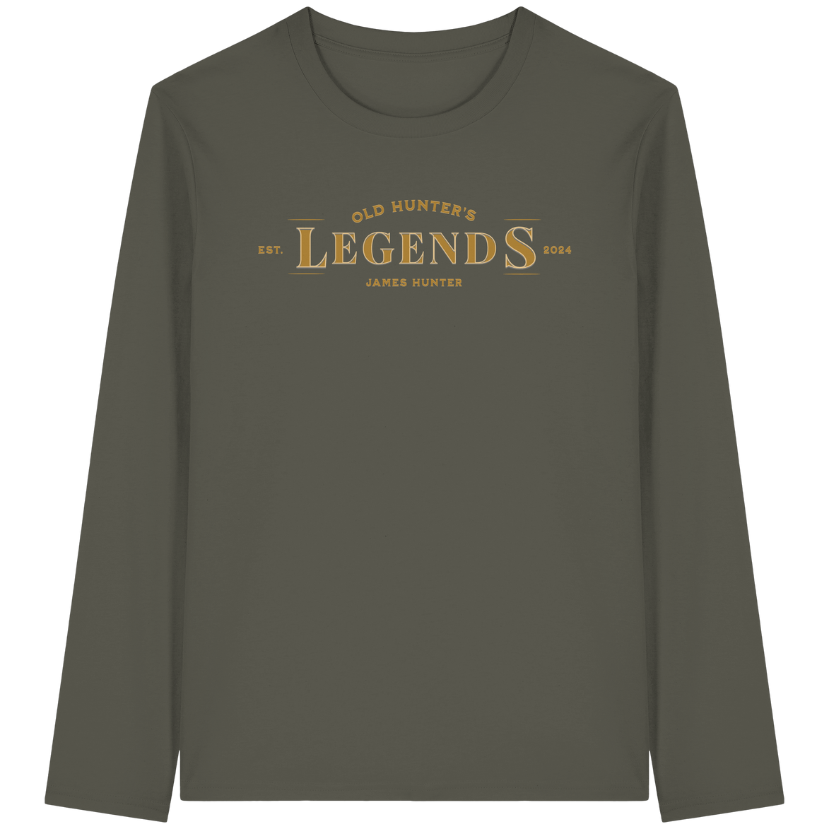 James Hunter - Nature and Beyond Unisex-Shirts Khaki / XS Old Hunter's Legends - Organic Longsleeve T-Shirt