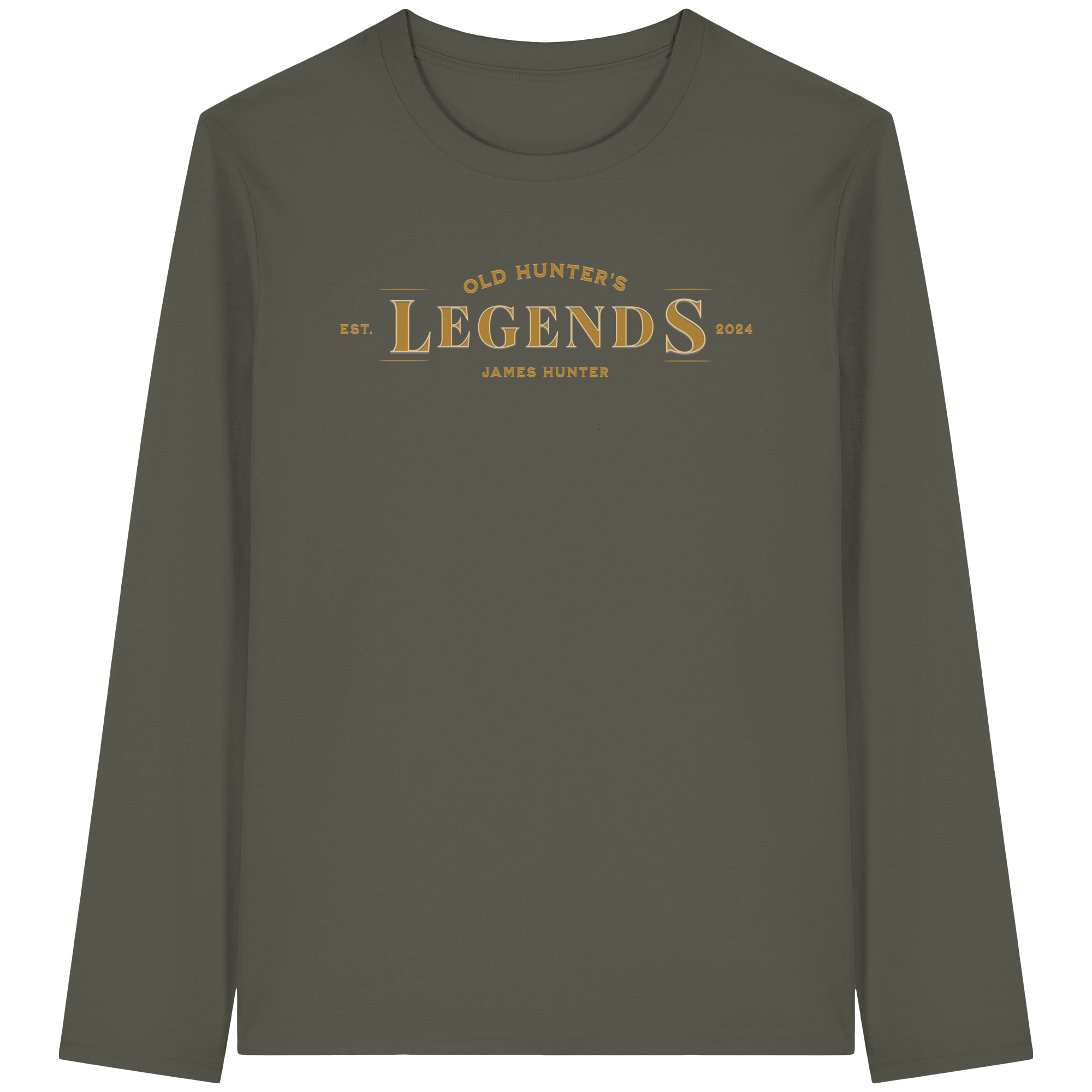 James Hunter - Nature and Beyond Unisex-Shirts Khaki / XS Old Hunter's Legends - Organic Longsleeve T-Shirt