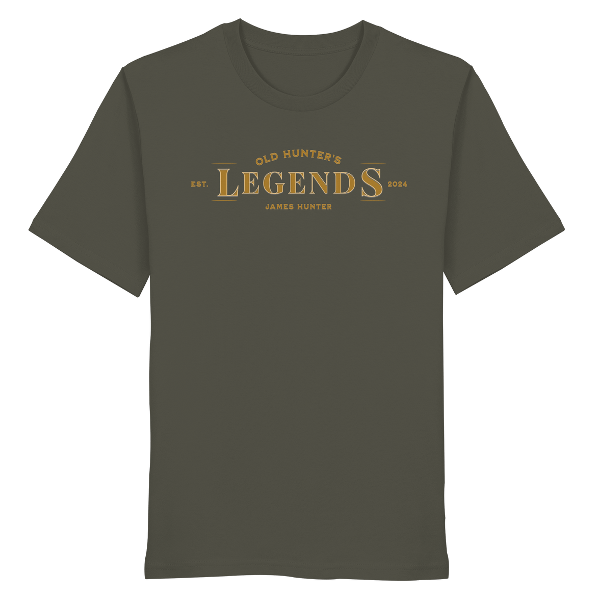 James Hunter - Nature and Beyond Unisex-Shirts Khaki / XS Old Hunter's Legends - Organic Shirt