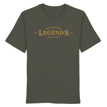 James Hunter - Nature and Beyond Unisex-Shirts Khaki / XS Old Hunter's Legends - Organic Shirt