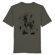 James Hunter - Nature and Beyond Unisex-Shirts Khaki / XS Shadow Stag — Art Collection Organic T-Shirt No. 6 - Organic Shirt