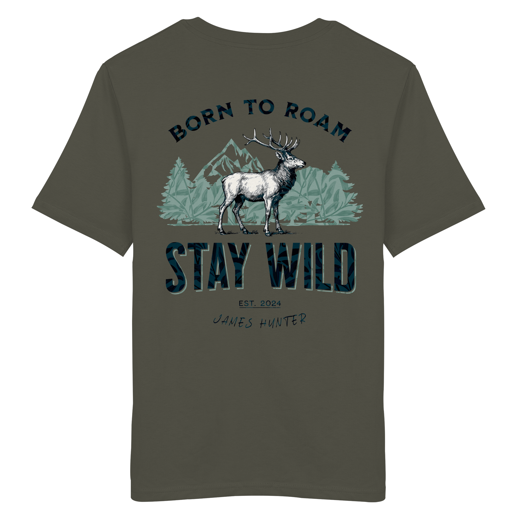 James Hunter - Nature and Beyond Unisex-Shirts Khaki / XS STAY WILD - Boarn to Roam