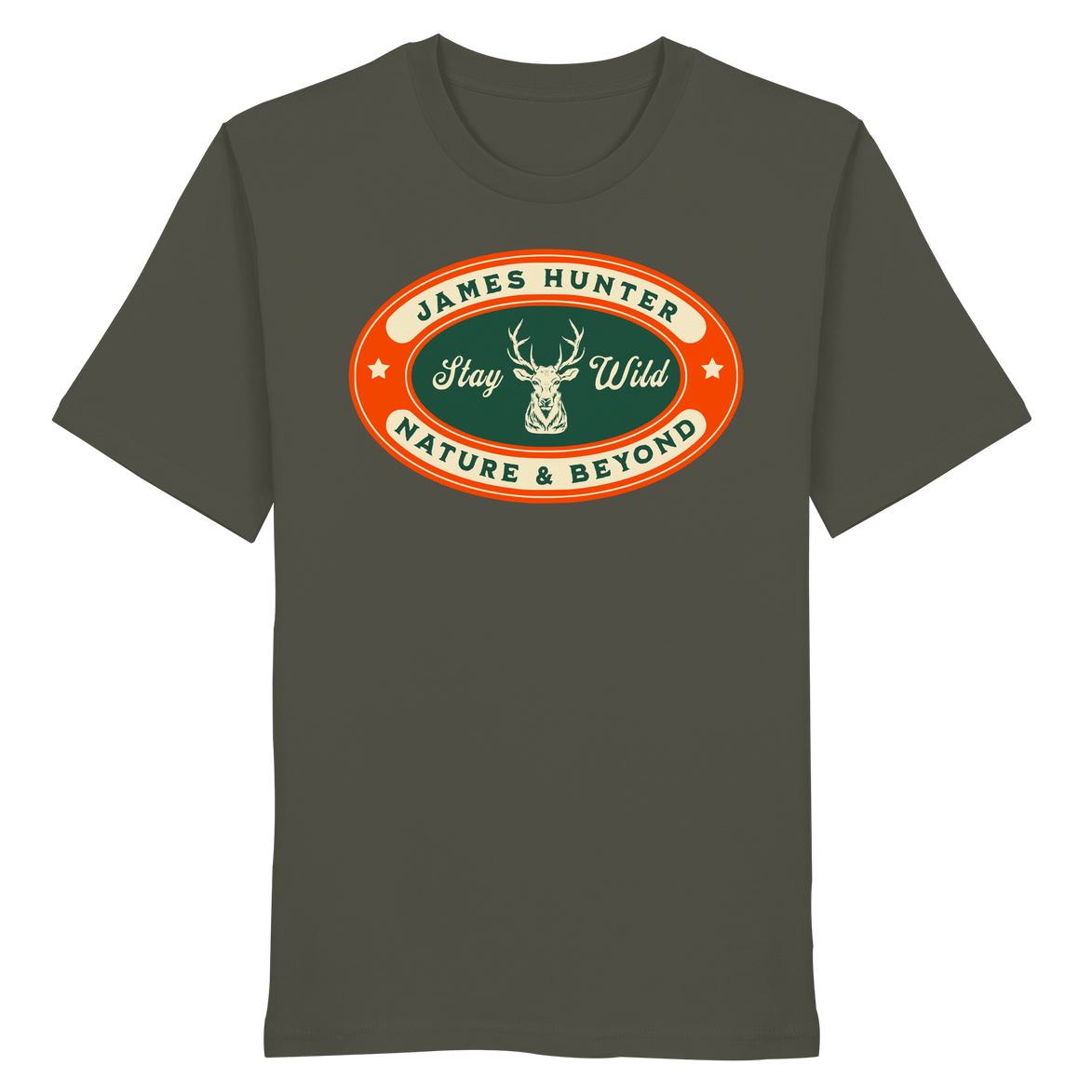 James Hunter - Nature and Beyond Unisex-Shirts Khaki / XS Stay Wild - Organic Shirt