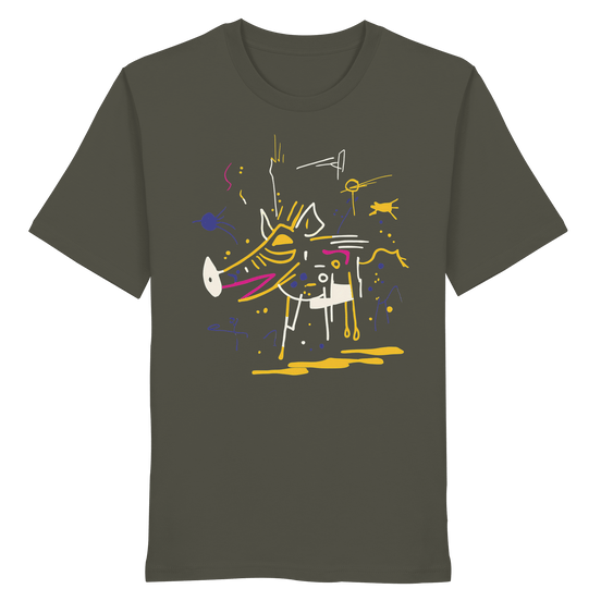 James Hunter - Nature and Beyond Unisex-Shirts Khaki / XS The Hunt — Art Collection No.1 - Organic Shirt