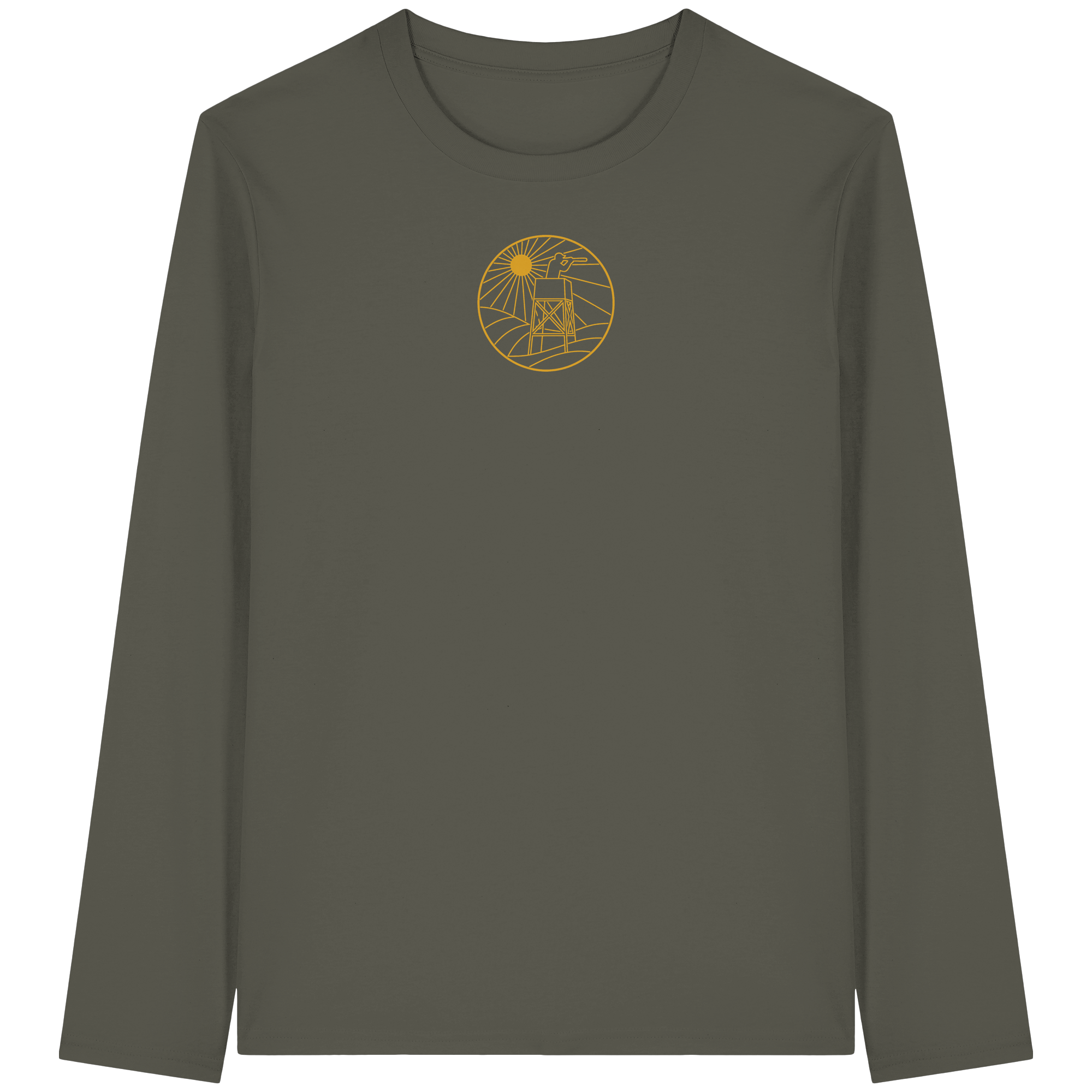 James Hunter - Nature and Beyond Unisex-Shirts Khaki / XS The Hunter's Platform - Organic Longsleeve T-Shirt